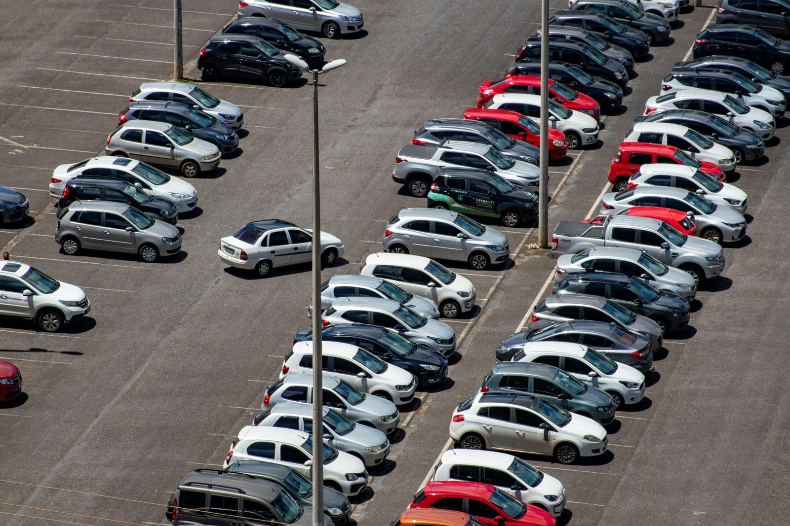urban parking lot